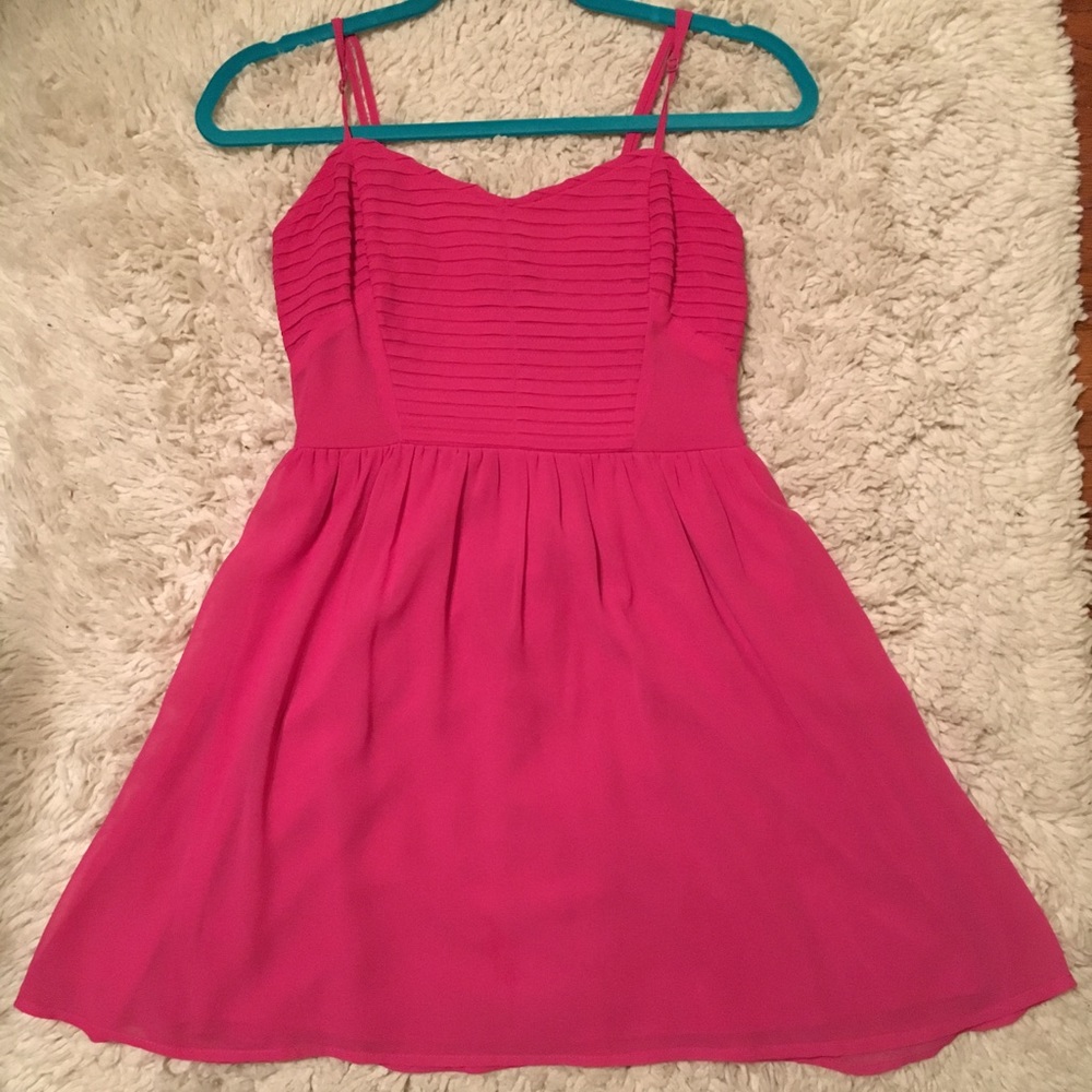 Hot pink dress from Bar III